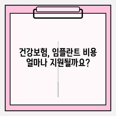 임플란트 비용 지원, 어떻게 받을 수 있을까요? | 정부 지원, 보험, 혜택, 알아보기