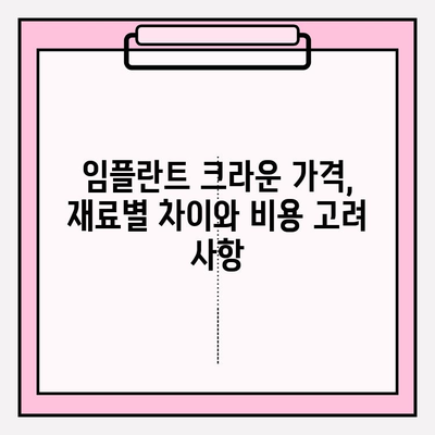 임플란트 크라운 종류 비교| 지르코니아, 올세라믹, PFM, 메탈 | 장단점, 가격, 추천 |