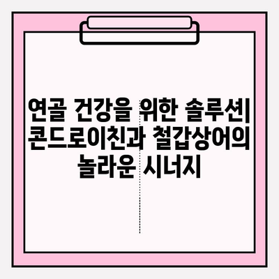 콘드로이친과 철갑상어| 관절 건강을 위한 최고의 조합 | 건강, 관절, 연골, 영양, 보충제