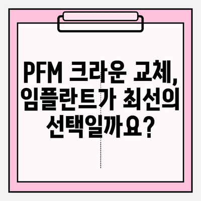 치아 발치 즉시 임플란트| PFM 크라운 교체 성공 사례 | 임플란트, PFM 크라운, 치아 상실, 치과 치료