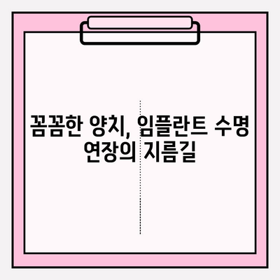 PFM 임플란트 주변 조직 건강 지키기| 치석 제거와 양치의 중요성 | 임플란트 관리, 구강 위생, 치주 질환 예방