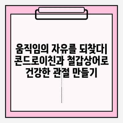 콘드로이친과 철갑상어| 관절 건강을 위한 최고의 조합 | 건강, 관절, 연골, 영양, 보충제