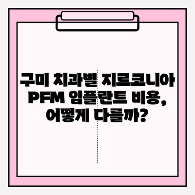 구미 치과에서 지르코니아 PFM 임플란트 선택 가이드| 장점, 비용, 후기 | 임플란트, 치과, 구미, 지르코니아, PFM