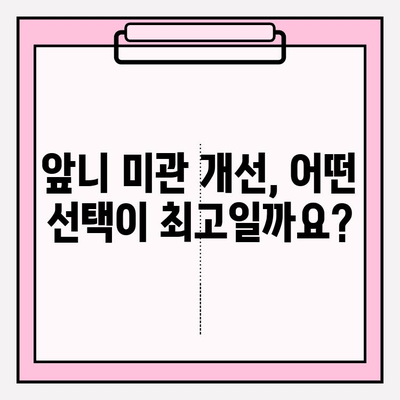 안예쁜 앞니 PFM 브릿지, 지르코니아 크라운 vs 임플란트| 어떤 선택이 최선일까요? | 앞니 재보철, 심미 치과, 치아 건강