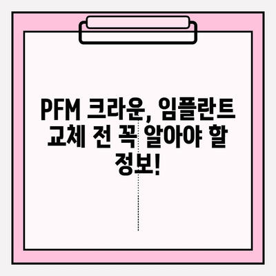 오래된 PFM 크라운, 틈새 해결 위한 임플란트 교체 가이드 | 치과 보철, 임플란트, PFM, 잇몸 염증, 치아 건강