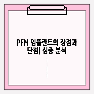 PFM 임플란트의 치과적 과학적 근거| 장점, 단점 및 적용 사례 | PFM 임플란트, 치과, 과학적 근거, 임플란트, 치과 재료