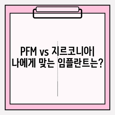 PFM vs 지르코니아 임플란트 수명| 어떤 임플란트가 더 오래갈까요? | 임플란트 수명 비교, 장단점 분석, PFM, 지르코니아