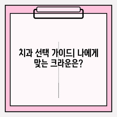 포세린(PFM) vs 지르코니아 크라운| 당신에게 맞는 선택은? | 치과, 크라운, 보철, 종류, 장단점 비교