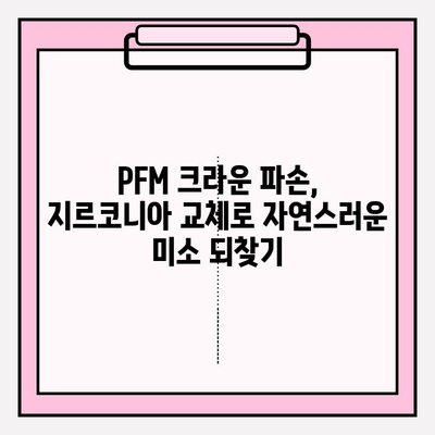 PFM 임플란트 크라운 파손, 지르코니아로 교체한 성공적인 사례 | 임플란트 크라운, 파손, 지르코니아 교체, 치과