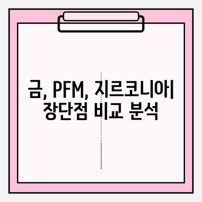 임플란트 재료 선택 가이드| 금, PFM, 지르코니아 중 무엇이 나에게 맞을까? | 임플란트, 재료 비교, 장단점 분석