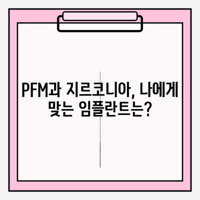 PFM vs 지르코니아 임플란트| 장기 임상 결과 비교 분석 | 임플란트 종류, 장단점, 선택 가이드
