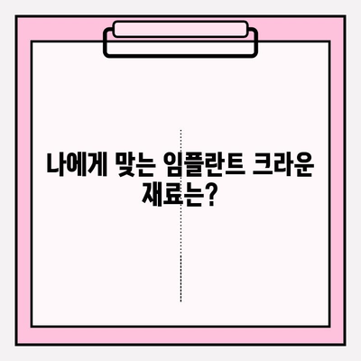 임플란트 크라운 선택 가이드| 골드, 지르코니아, PFM 비교 분석 | 임플란트, 치아, 보철, 재료, 장단점