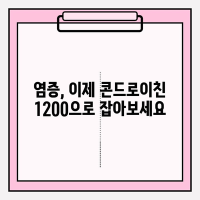 콘드로이친 1200의 힘| 관절 통증과 염증 완화를 위한 선택 가이드 | 건강, 관절 건강, 통증 완화, 염증 완화