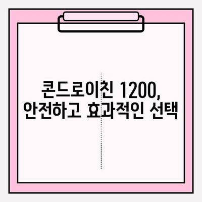 콘드로이친 1200의 힘| 관절 통증과 염증 완화를 위한 선택 가이드 | 건강, 관절 건강, 통증 완화, 염증 완화