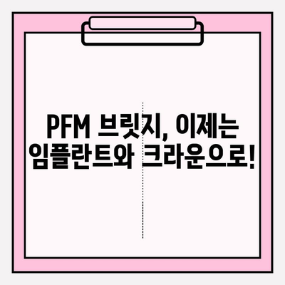 오래된 PFM 브릿지, 임플란트와 크라운으로 새롭게! | 브릿지 교체, 임플란트, 크라운, 치과