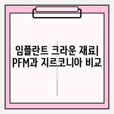 PFM 임플란트 크라운 vs 지르코니아 크라운| 당신에게 맞는 선택은? | 임플란트 크라운, 치과, 비용, 장단점 비교