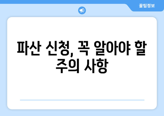 개인 파산 신청 자격 & 재산 요건 완벽 가이드 | 파산 신청, 재산 면제, 절차 안내