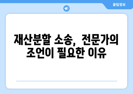 재산 분할 소송 갈등, 이렇게 대응하세요! | 재산분할, 소송, 갈등 해결, 전문가 조언, 성공 전략