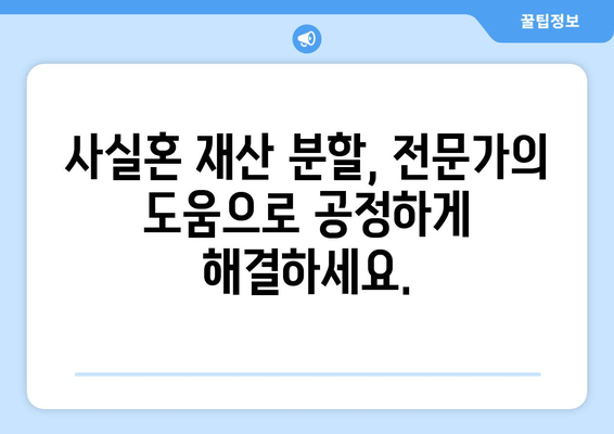 사실혼 재산 분할 갈등, 효과적인 대변 서비스로 해결하세요 | 법률 전문가, 사례 분석, 성공 전략