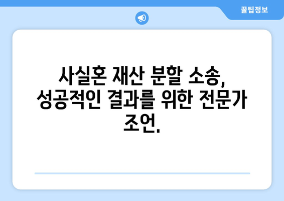 사실혼 재산 분할 갈등, 효과적인 대변 서비스로 해결하세요 | 법률 전문가, 사례 분석, 성공 전략