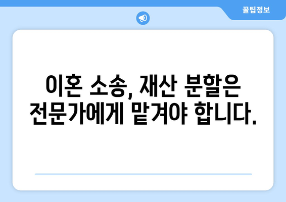 이혼 소송 중 재산 분할 갈등, 법적 대변으로 해결하세요 | 재산 분할, 법률 자문, 이혼 소송