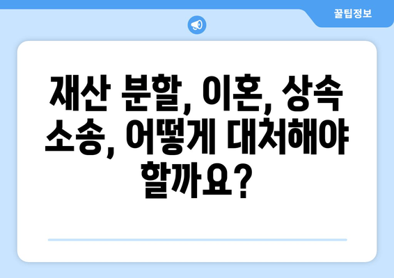 이혼 및 상속 재산 분할 쟁의 해결| 재산 개입으로 인한 갈등 해소 전략 | 재산분할, 이혼소송, 상속소송, 법률자문, 쟁의해결