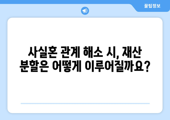 사실혼 재산 분할 갈등, 효과적인 대변 서비스로 해결하세요 | 법률 전문가, 사례 분석, 성공 전략