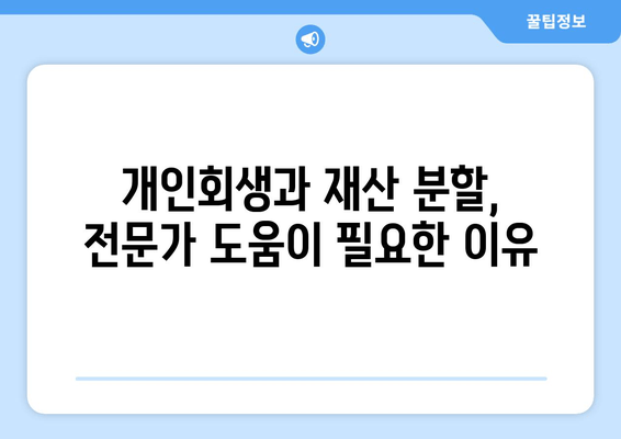 개인 회생 중 재산 분할, 어떻게 해야 할까요? | 개인 회생, 재산 분할, 법률 지침, 가이드