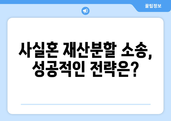 사실혼 관계 재산분할, 변호사가 알려주는 갈등 해결 지침 | 재산분할, 위자료, 법률 상담, 소송