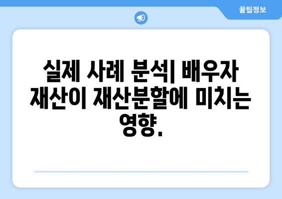 부부 개인회생, 배우자 자산과 소득이 재산 분할에 미치는 영향| 변화되는 법률 및 실제 사례 | 개인회생, 재산분할, 부부, 배우자, 자산, 소득